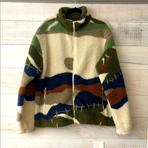 Urban Outfitters Multicolor Patterned Fleece